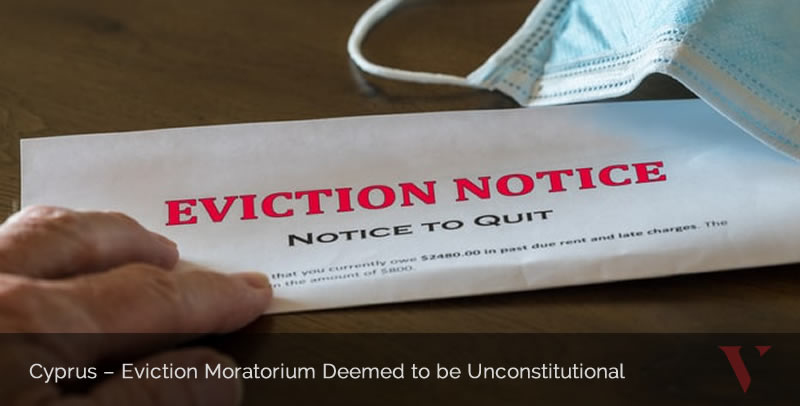 Eviction Moratorium Deemed to be Unconstitutional 
